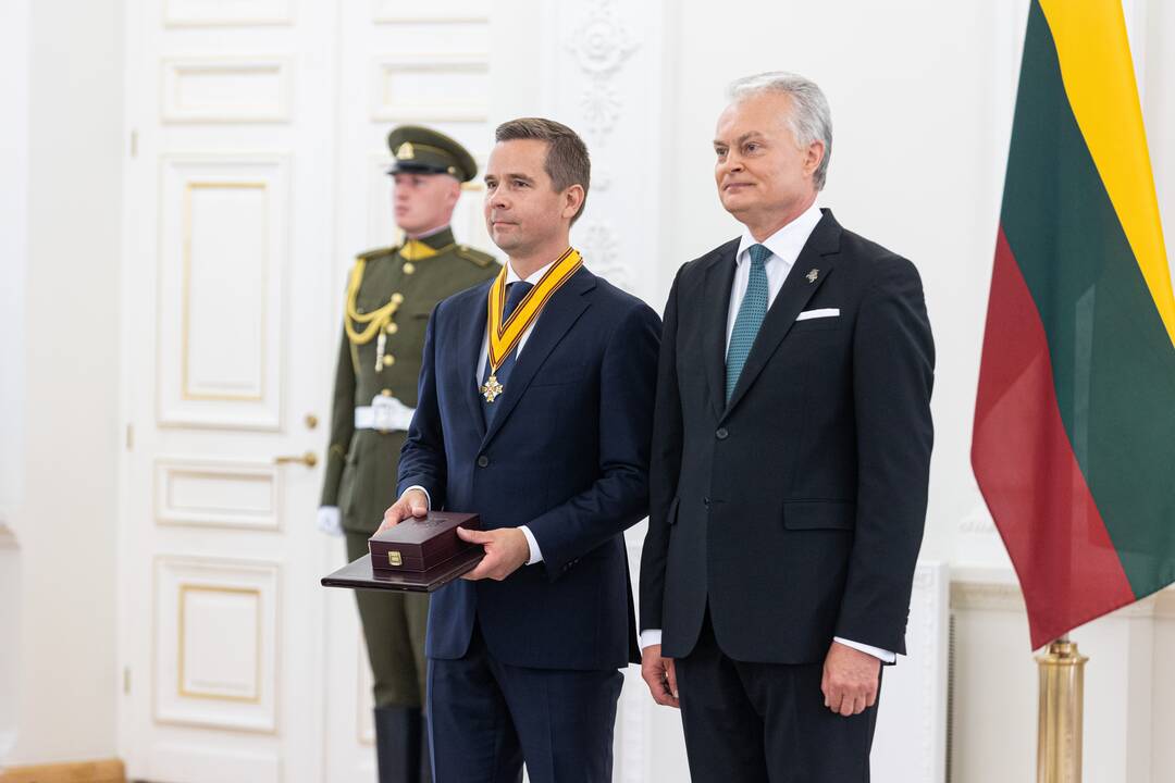 Lietuvos Respublikos Prezidentas G. Nausėda įteikė valstybės apdovanojimus