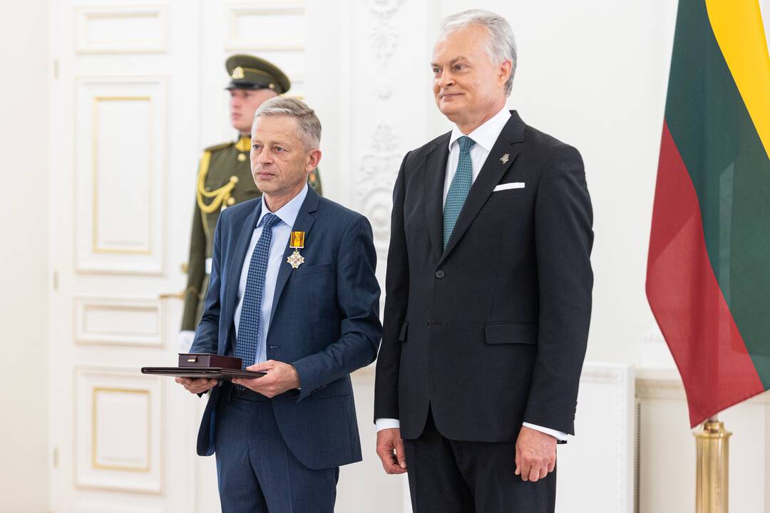 Lietuvos Respublikos Prezidentas G. Nausėda įteikė valstybės apdovanojimus