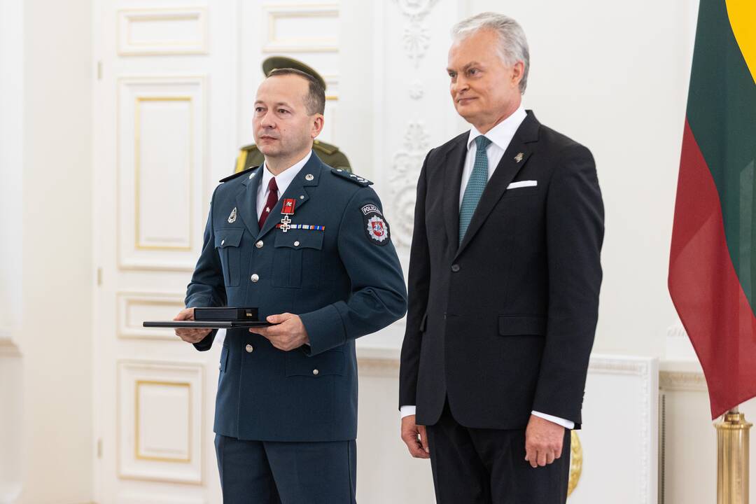 Lietuvos Respublikos Prezidentas G. Nausėda įteikė valstybės apdovanojimus