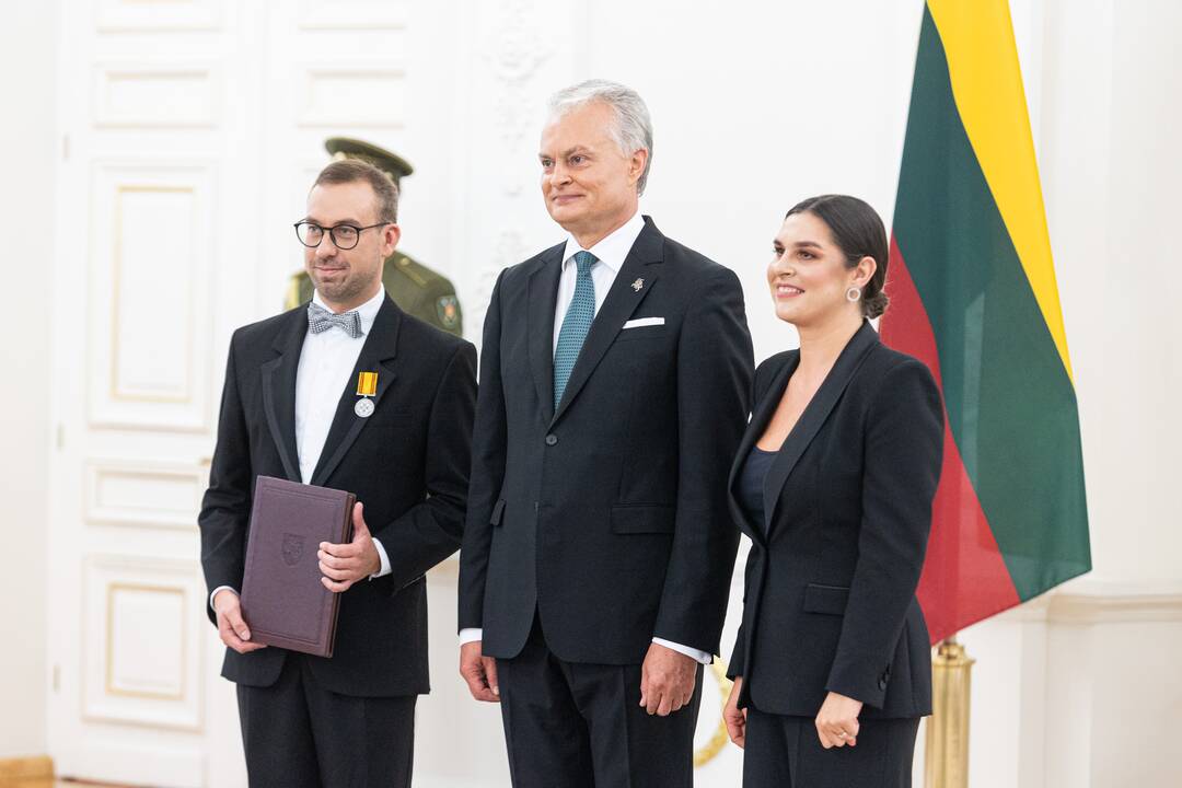 Lietuvos Respublikos Prezidentas G. Nausėda įteikė valstybės apdovanojimus