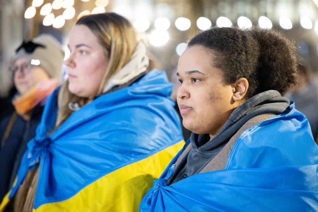 Kaune paminėtos trečiosios karo Ukrainoje metinės