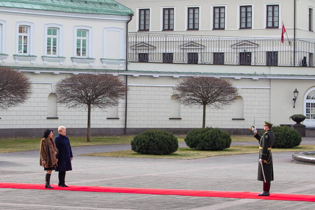 Į Lietuvą atvyko Gruzijos prezidentė