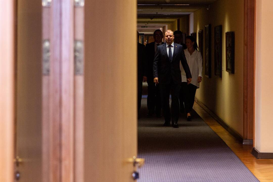S. Skvernelio spaudos konferencija