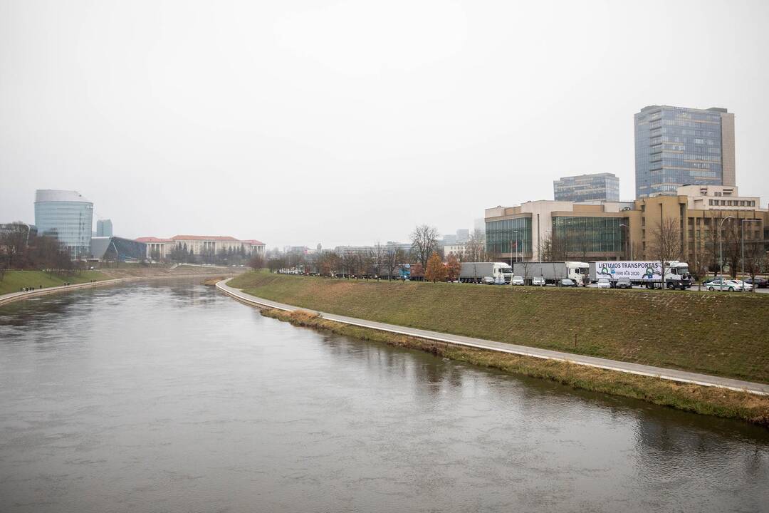 Vežėjų protesto akcija Vilniuje