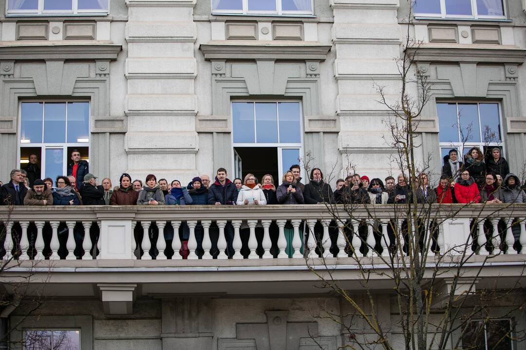 LMTA surengė protesto akciją „Šauksmas“