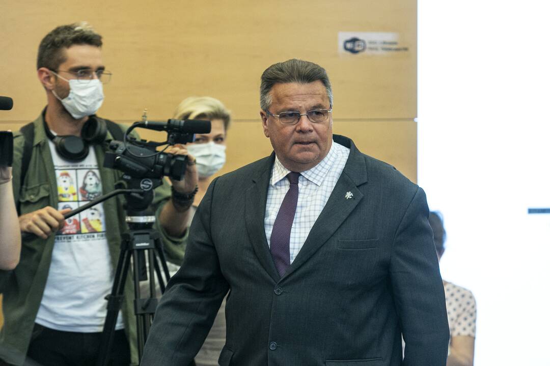L. Linkevičiaus spaudos konferencija