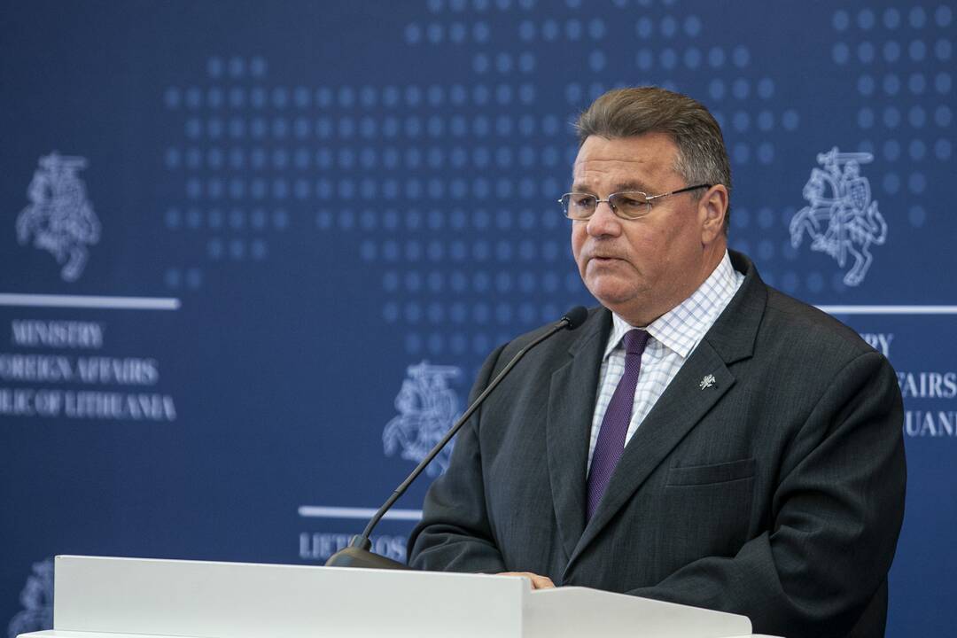 L. Linkevičiaus spaudos konferencija