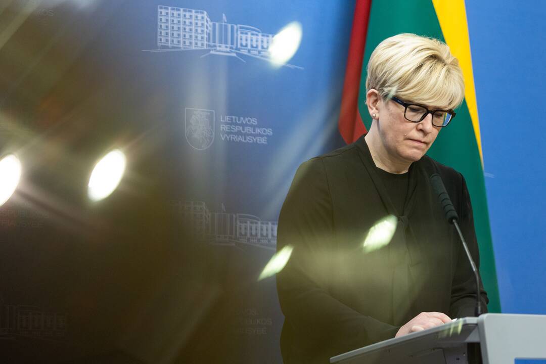 I. Šimonytės ir EK nario Th. Bretono spaudos konferencija