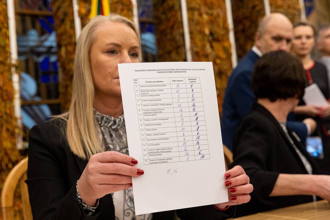 Partijos išsitraukė rinkimų numerius