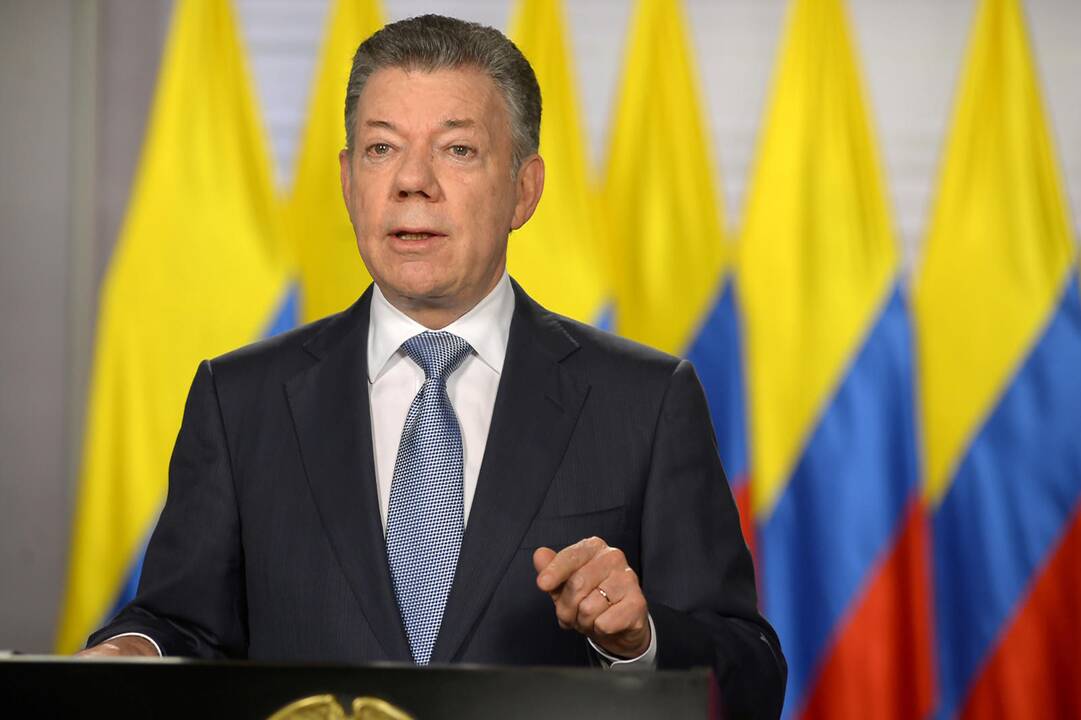 Kolumbijos prezidentas Juanas Manuelis Santosas