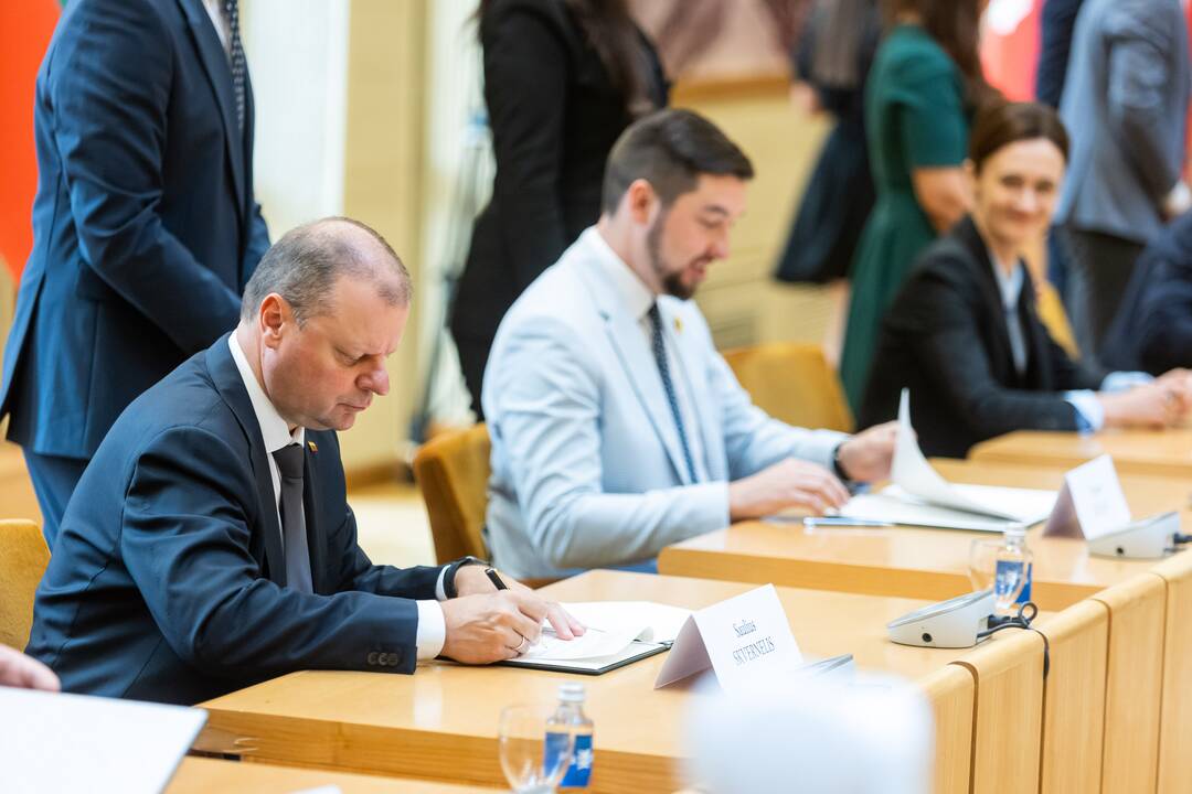 Partijos pasirašė susitarimą dėl gynybos