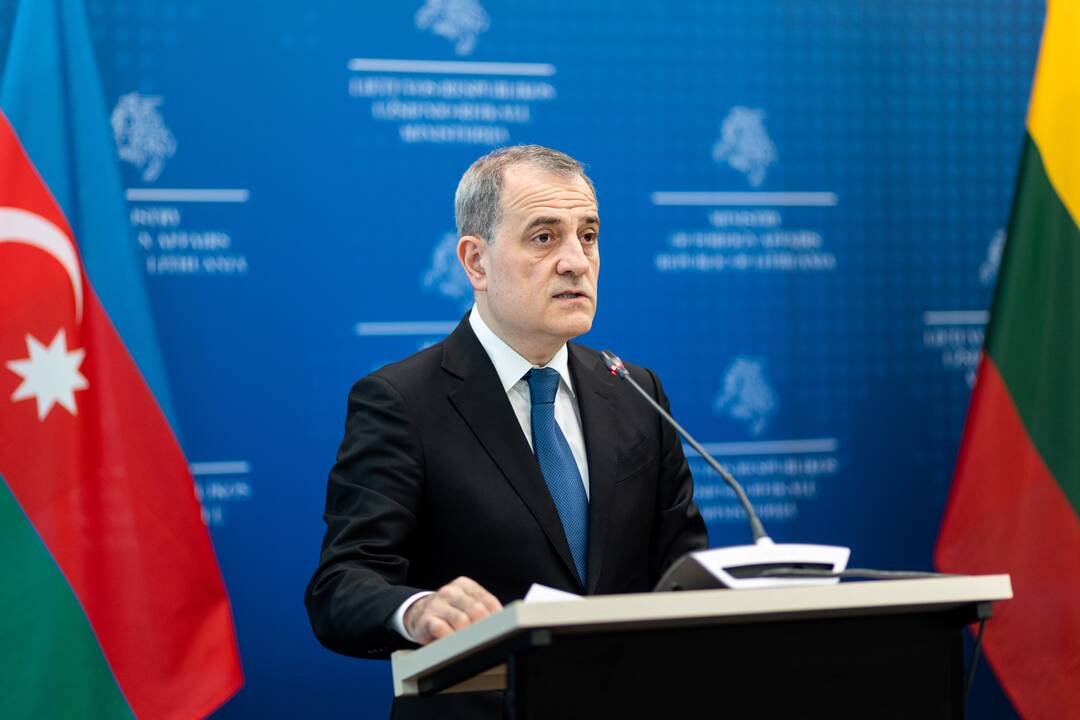 G. Landsbergio ir Azerbaidžano ministro spaudos konferencija