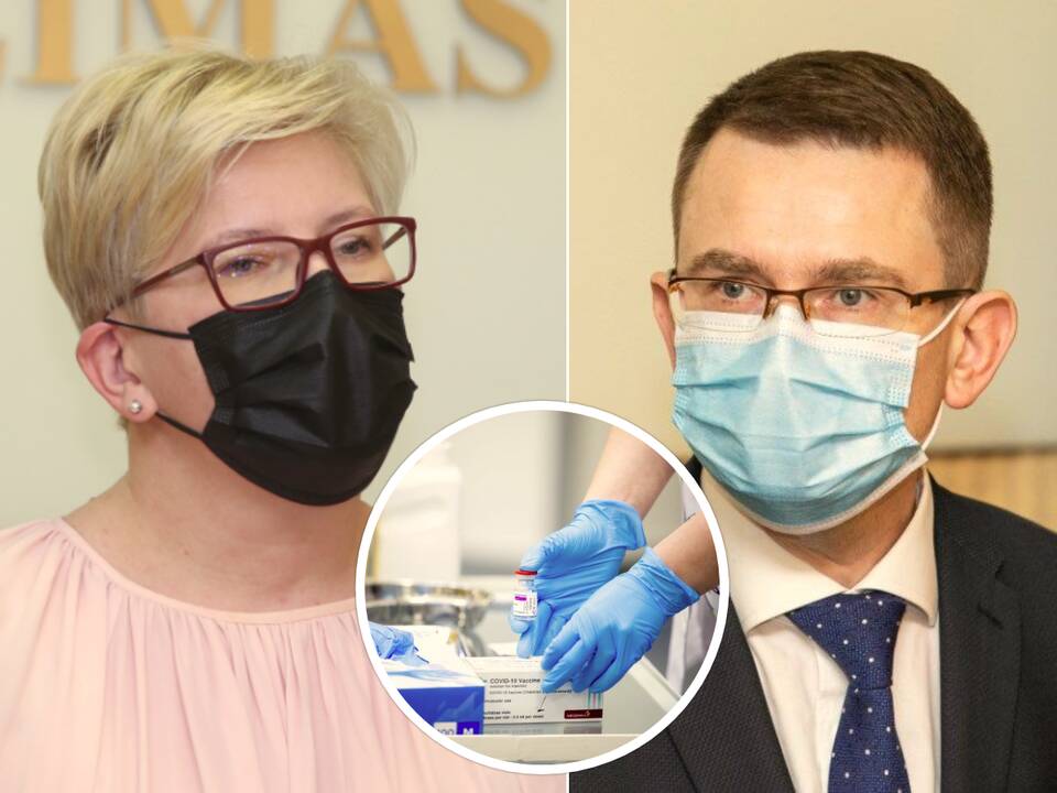 Premjerė: norimų skiepijimosi rezultatų pasiekti nepavyko, bet tai ne tik A. Dulkio kaltė