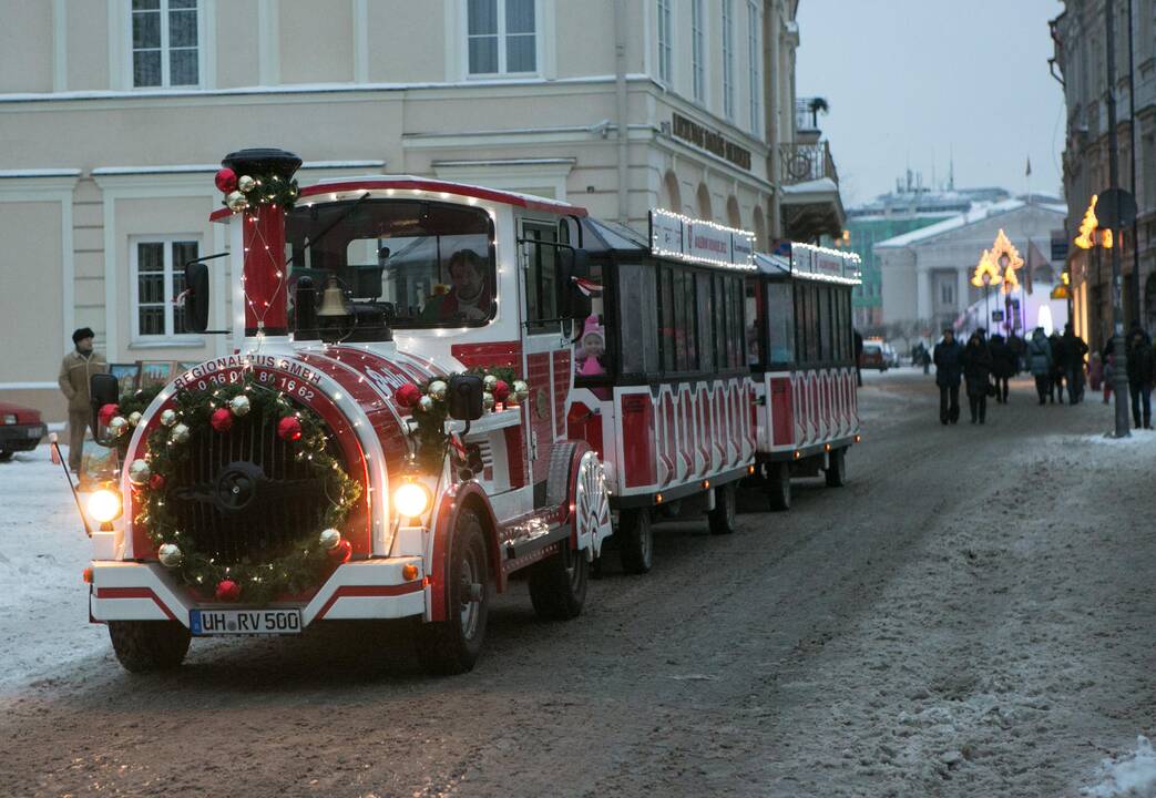 Kalėdų traukinukas baigia darbą