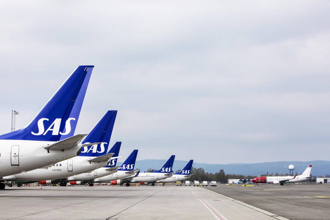 Dėl pilotų streiko SAS atšaukė dar per 1 200 skrydžių
