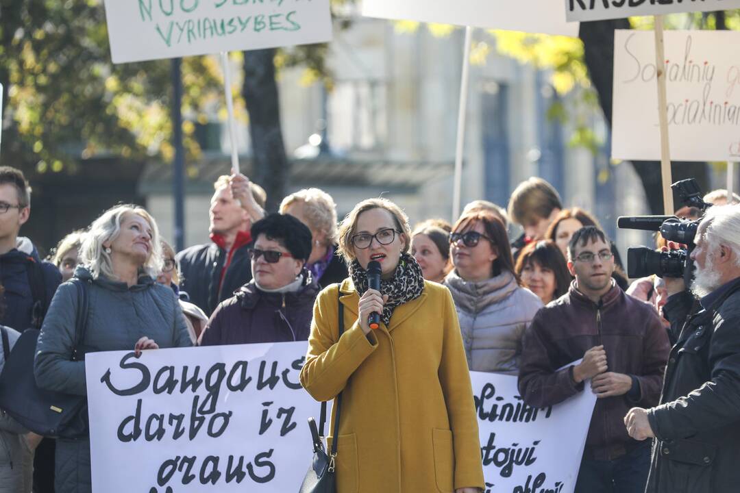 Socialinių darbuotojų piketas