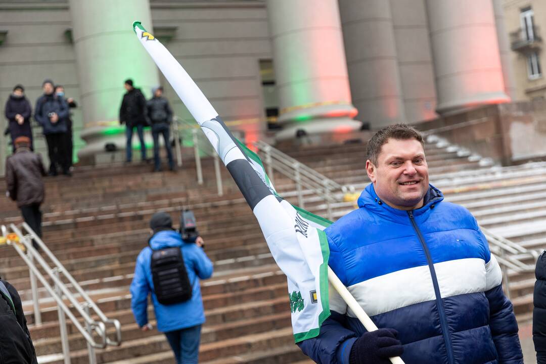 Protestas prie Seimo Sausio 13-ąją