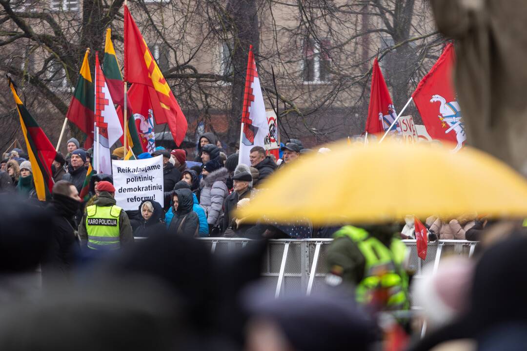 Protestas prie Seimo Sausio 13-ąją