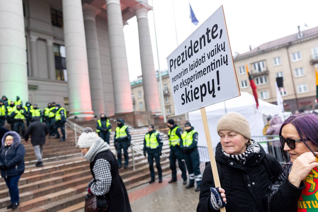 Protestas prie Seimo Sausio 13-ąją