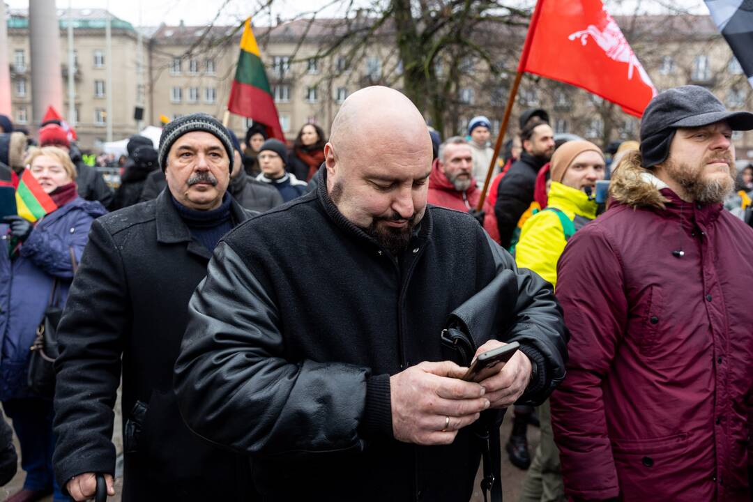 Protestas prie Seimo Sausio 13-ąją