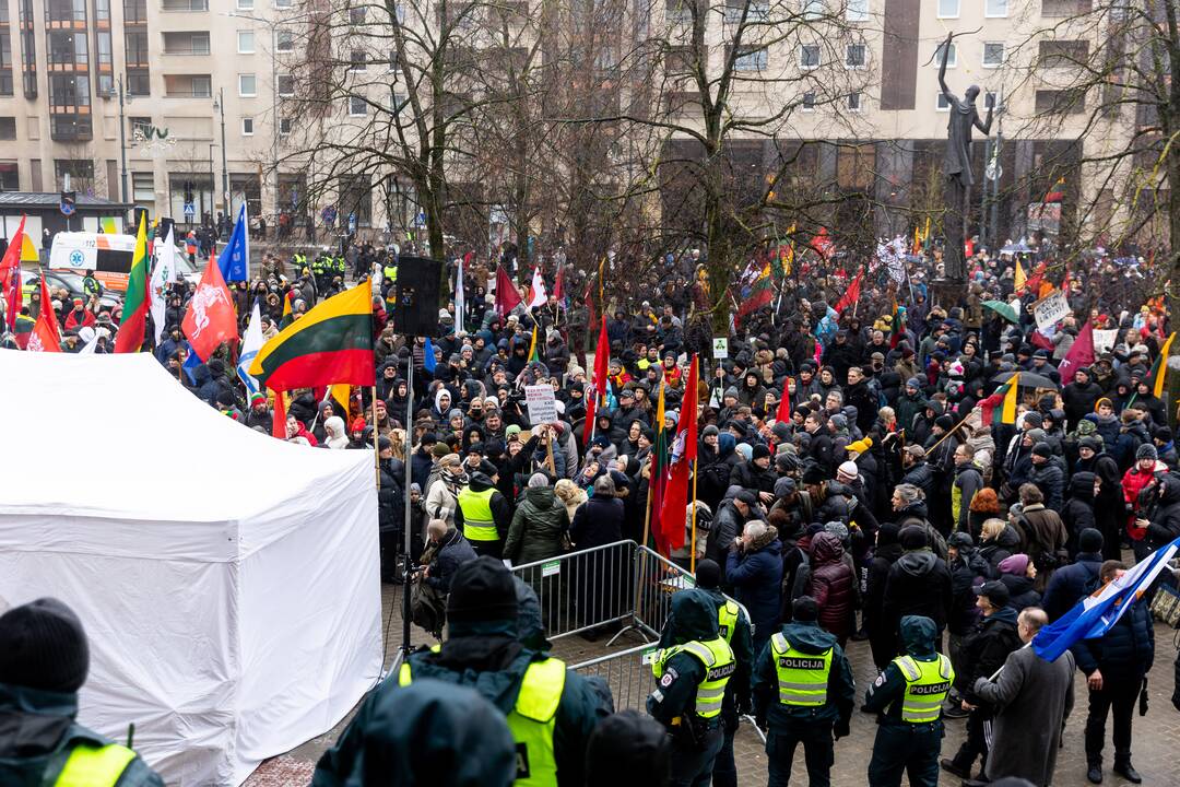 Protestas prie Seimo Sausio 13-ąją