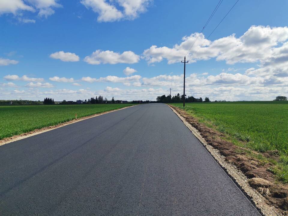 Pabaigtuvės: Sodų gatvės (Alšėnų sen.) atnaujinimas artėja prie pabaigos.