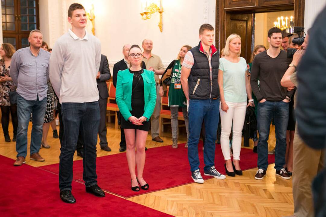 Žalgiriečių sutikimas Kauno Rotušėje