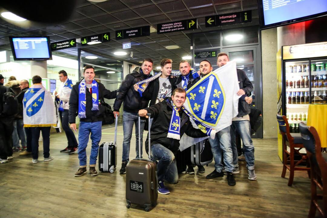 Bosnių sirgaliai atvyksta į Kauną