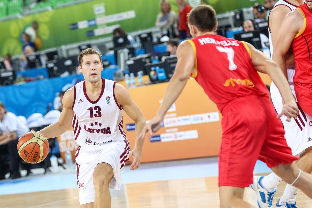 "Eurobasket": Latvija - Belgija 