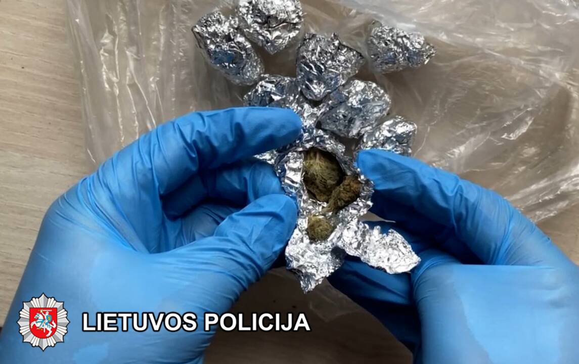 Įkalčiai: pas nepilnametį namuose policininkai rado parduoti paruoštų kanapių.