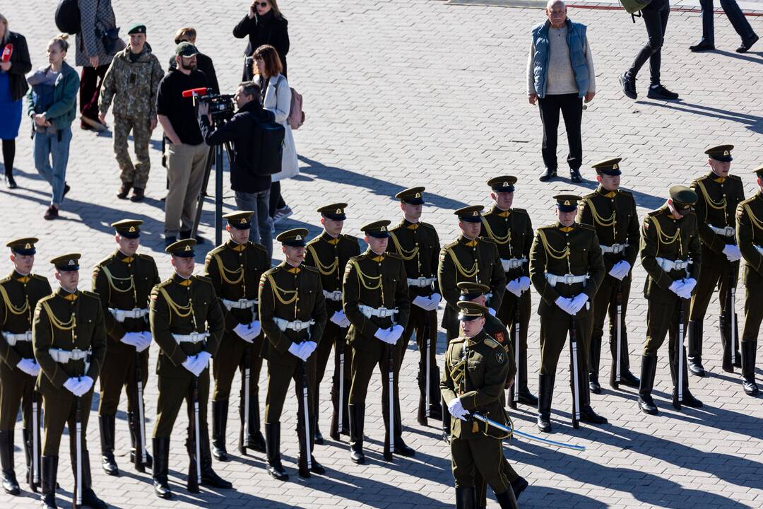 Pratybose žuvusių JAV karių pagerbimo ceremonija