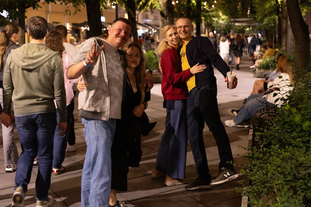 Daugiatūkstantinė minia po Justino Timberlake'o koncerto