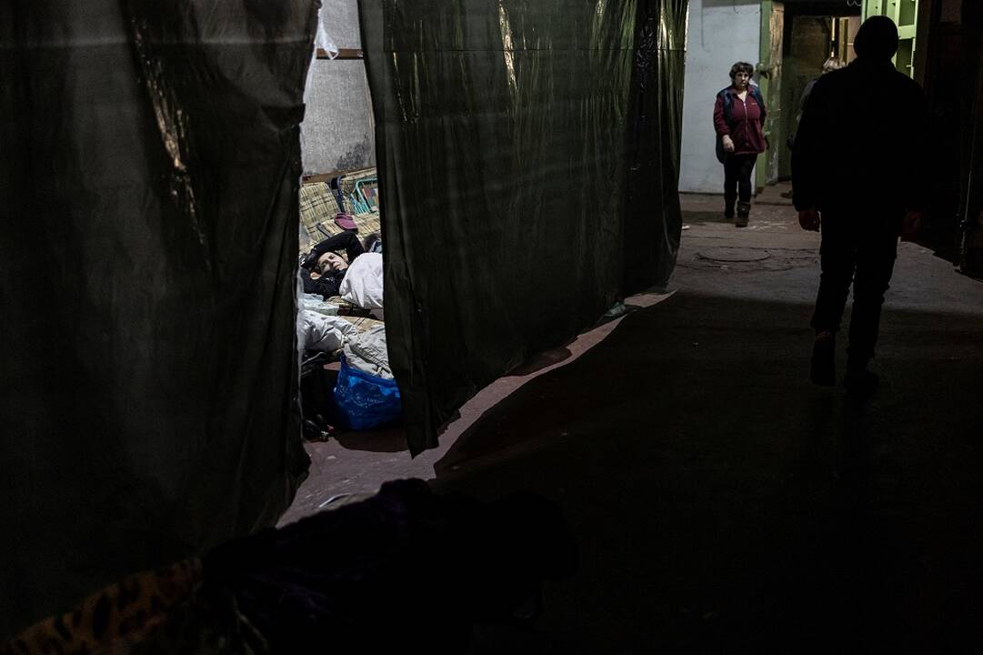 Ukraina: civiliams iš gamyklos „Azot“ evakuoti reikia visiško ugnies nutraukimo