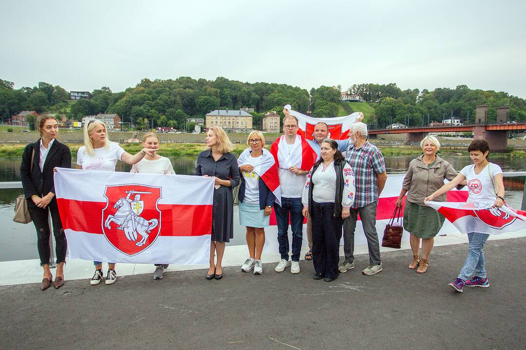 Solidarumo su Baltarusija akcija Kaune