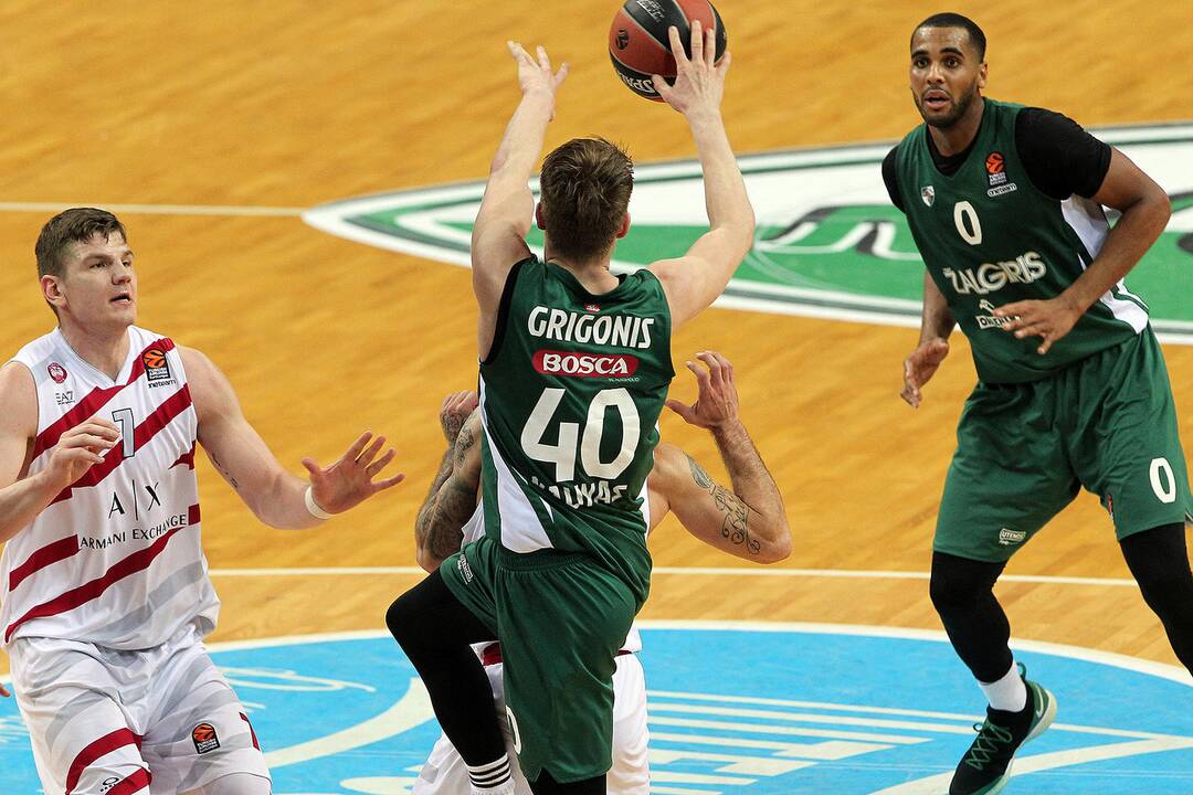 Eurolyga: „Žalgiris“ – „Olimpia“ 83:78
