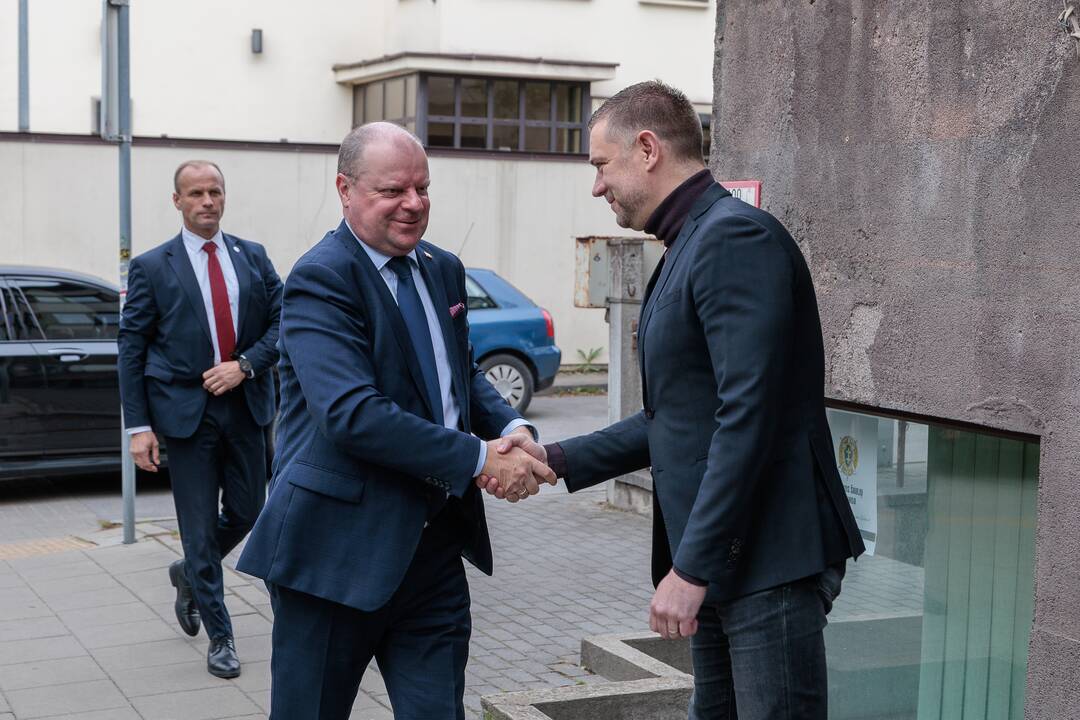 „Kauno dienos“ redakcijoje lankėsi Saulius Skvernelis