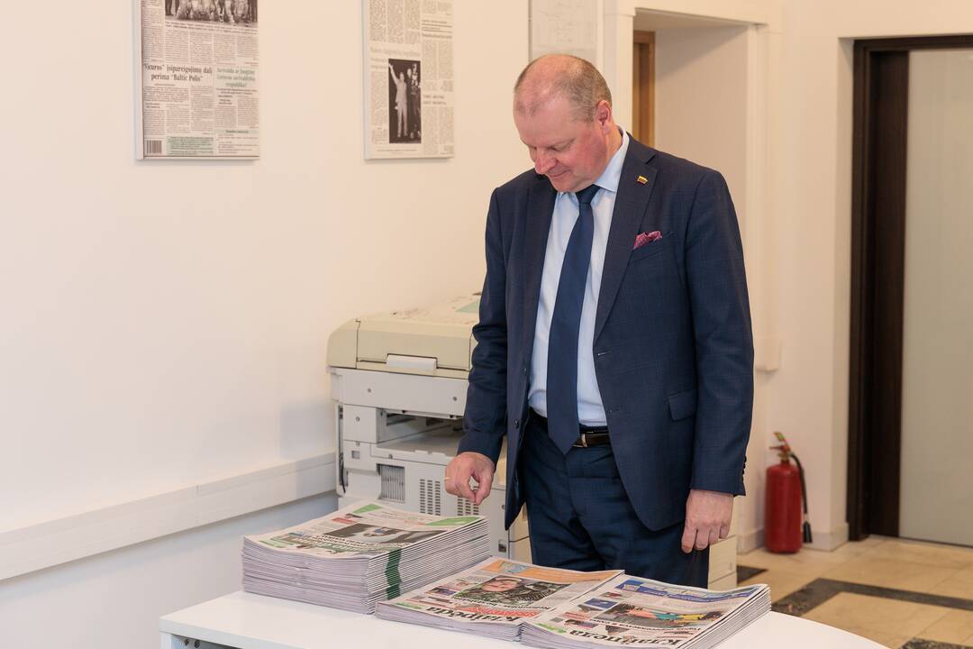 „Kauno dienos“ redakcijoje lankėsi Saulius Skvernelis