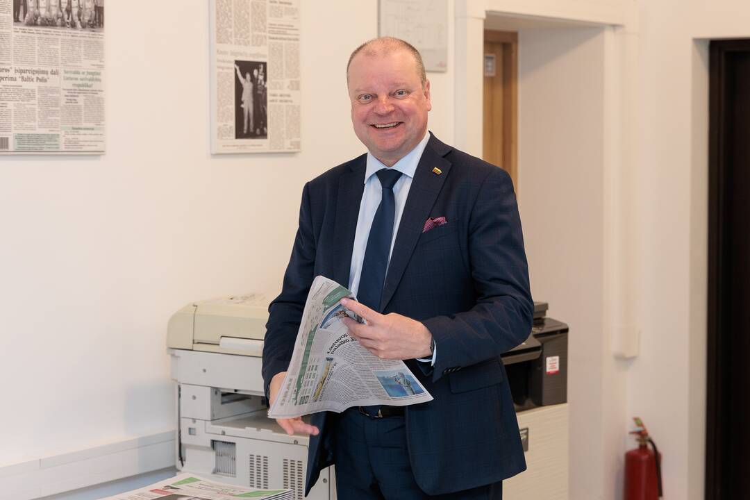 „Kauno dienos“ redakcijoje lankėsi Saulius Skvernelis