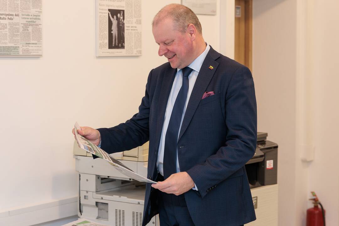 „Kauno dienos“ redakcijoje lankėsi Saulius Skvernelis