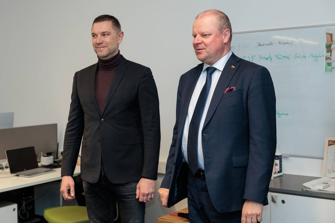 „Kauno dienos“ redakcijoje lankėsi Saulius Skvernelis