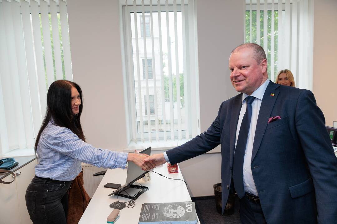 „Kauno dienos“ redakcijoje lankėsi Saulius Skvernelis