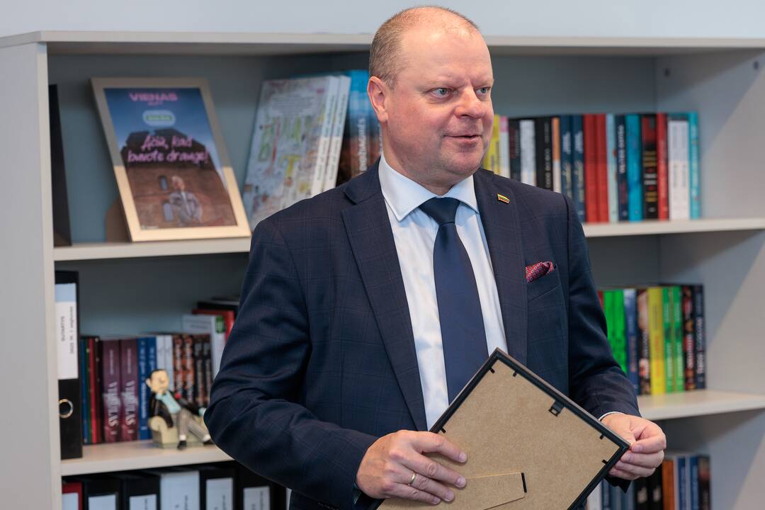 „Kauno dienos“ redakcijoje lankėsi Saulius Skvernelis