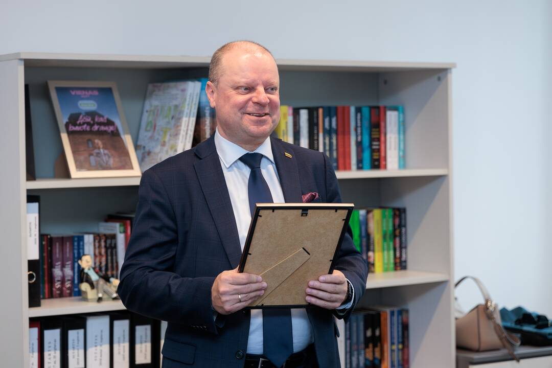 „Kauno dienos“ redakcijoje lankėsi Saulius Skvernelis