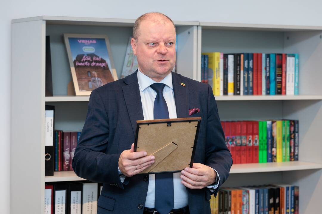„Kauno dienos“ redakcijoje lankėsi Saulius Skvernelis