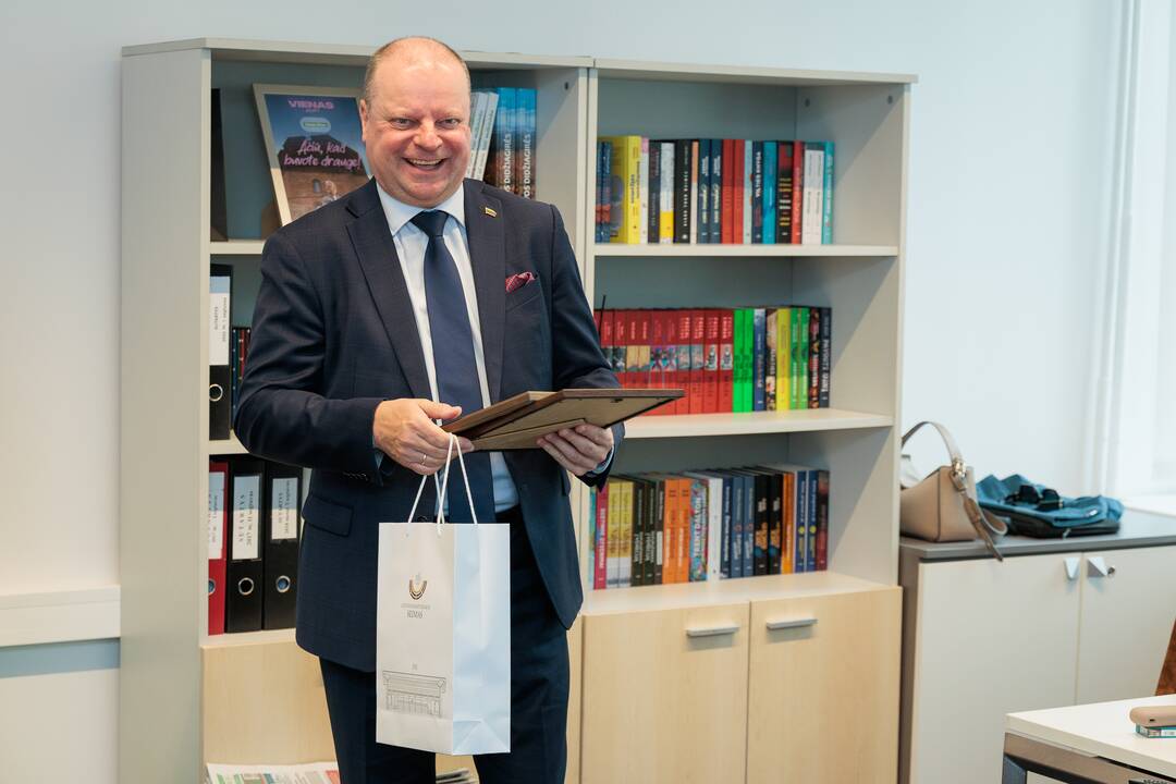 „Kauno dienos“ redakcijoje lankėsi Saulius Skvernelis