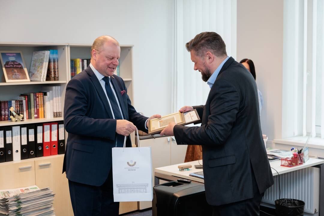 „Kauno dienos“ redakcijoje lankėsi Saulius Skvernelis