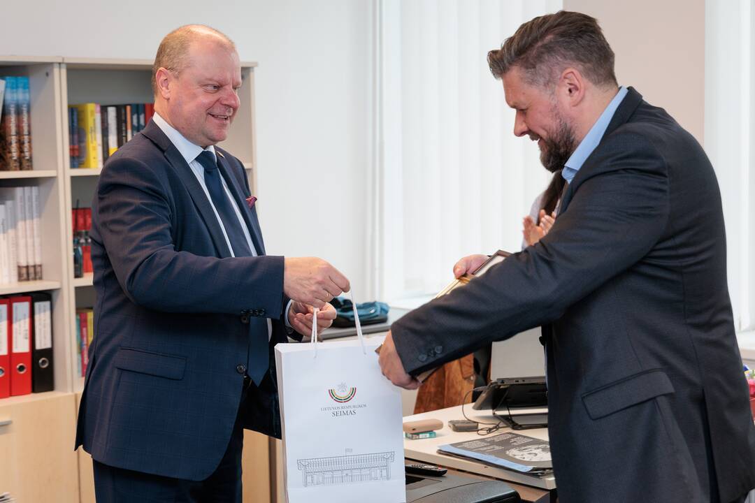 „Kauno dienos“ redakcijoje lankėsi Saulius Skvernelis