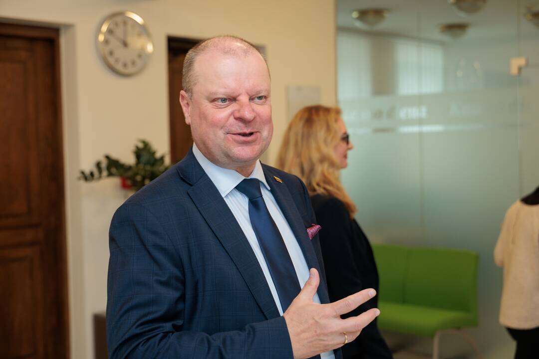 „Kauno dienos“ redakcijoje lankėsi Saulius Skvernelis