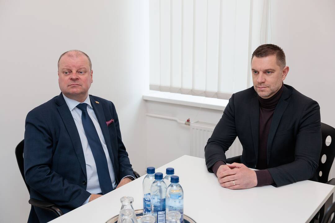 „Kauno dienos“ redakcijoje lankėsi Saulius Skvernelis