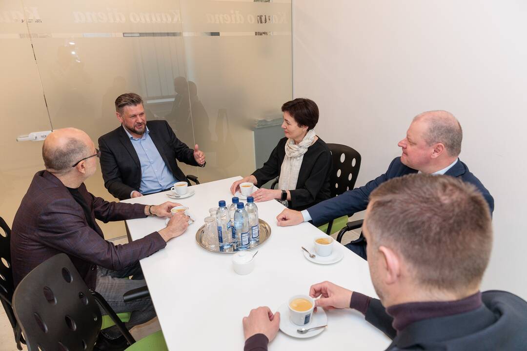 „Kauno dienos“ redakcijoje lankėsi Saulius Skvernelis